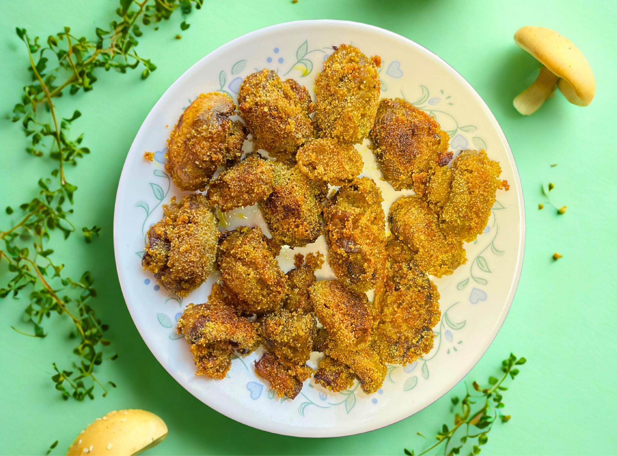 Shallow Fried Mushrooms