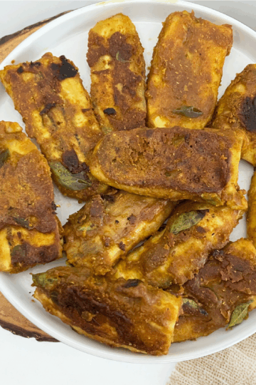 Shallow Fried Raw Bananas