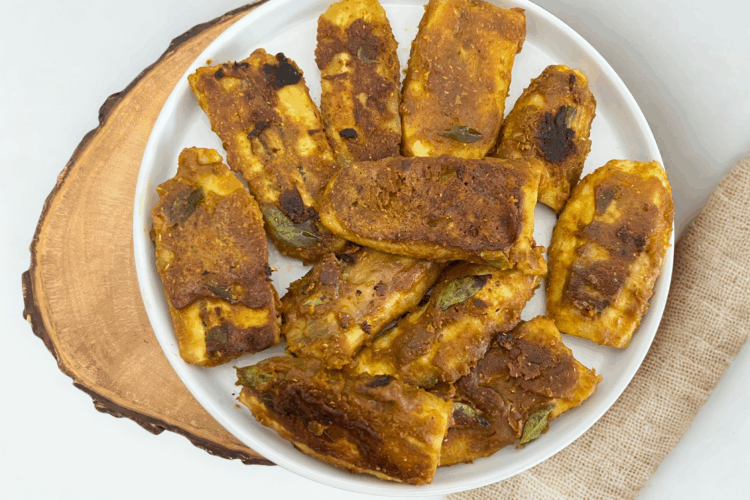 Shallow Fried Raw Bananas