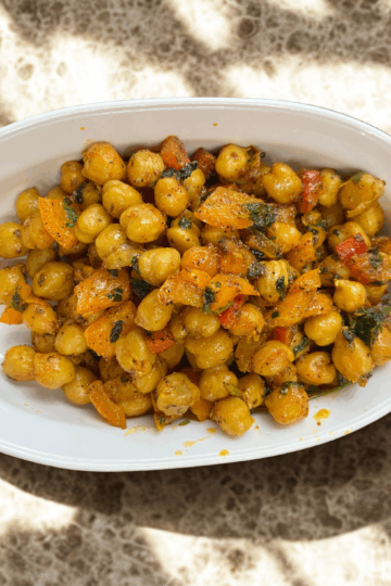 Vegan Bell Pepper Chickpea Stir Fry