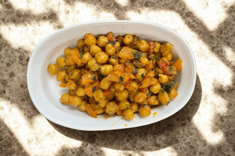 Vegan Bell Pepper Chickpea Stir Fry