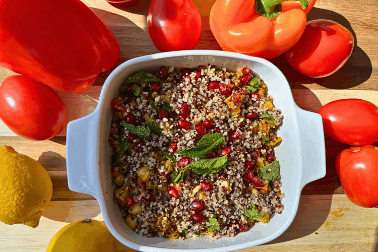 Quinoa Chickpea Stir Fry